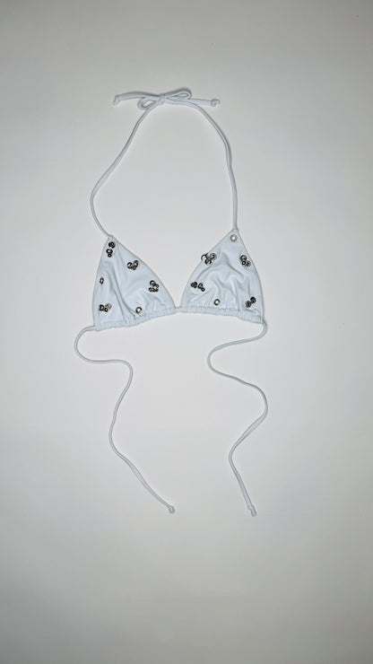 White Pierced Bikini