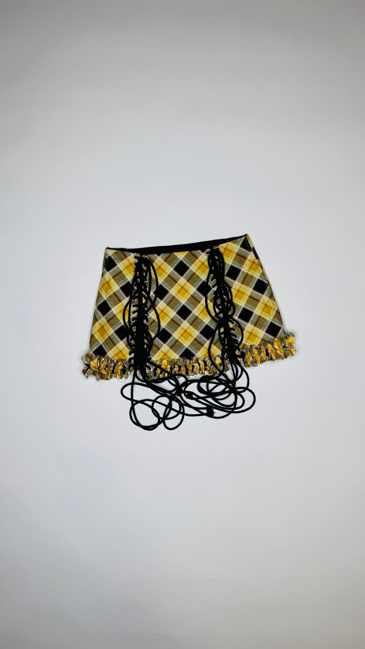 Yellow Plaid Skirt