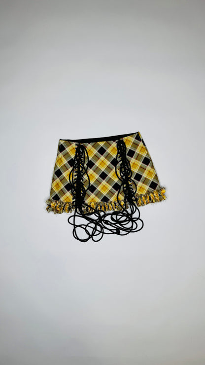 Yellow Plaid Skirt