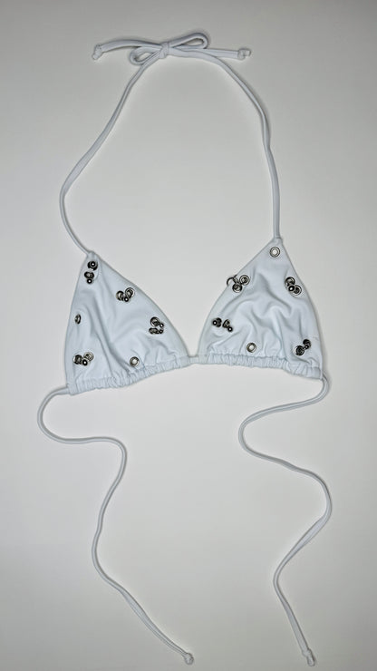 White Pierced Bikini