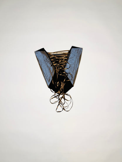 Blue Iridescent Corset