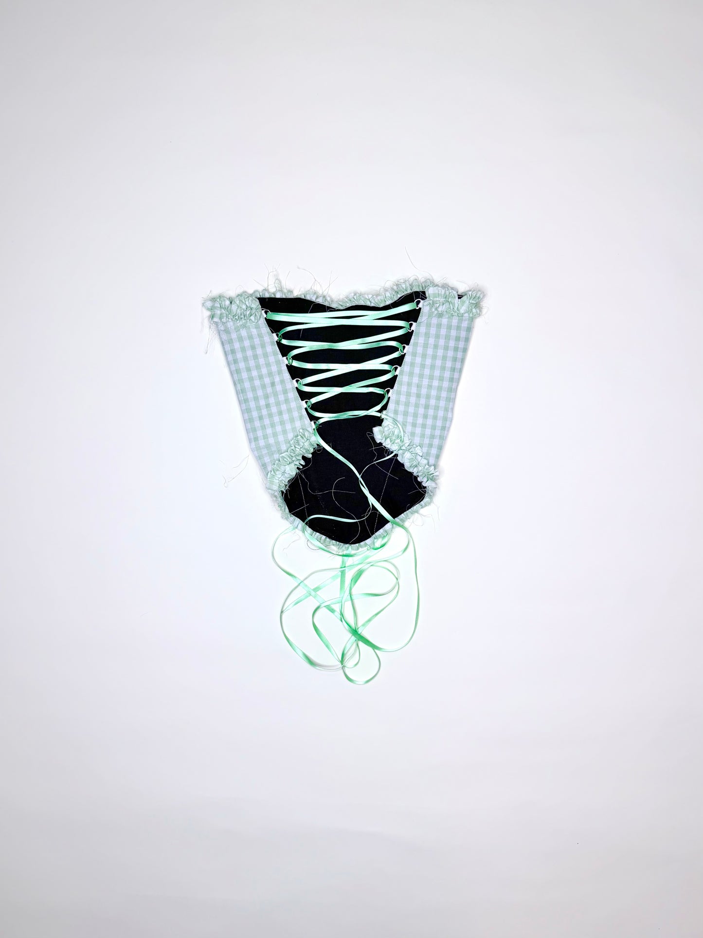 Green Gingham Ruffle