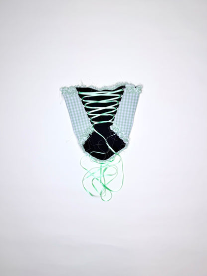 Green Gingham Ruffle