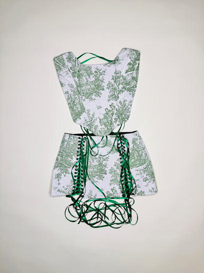 Green Toile Set