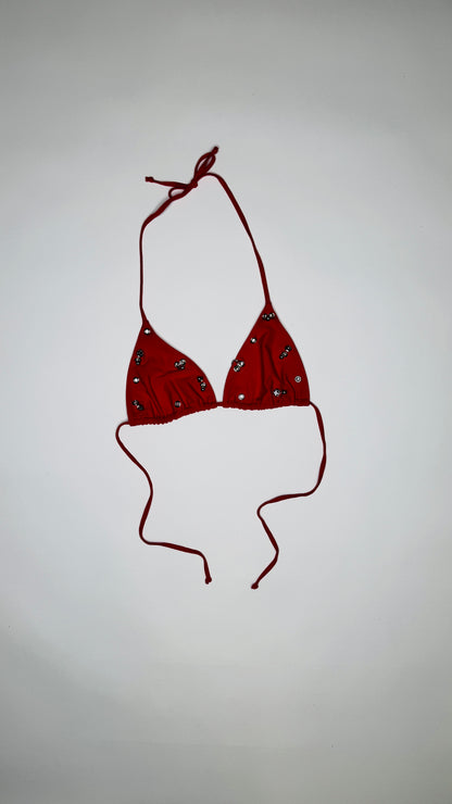 Red Pierced Bikini