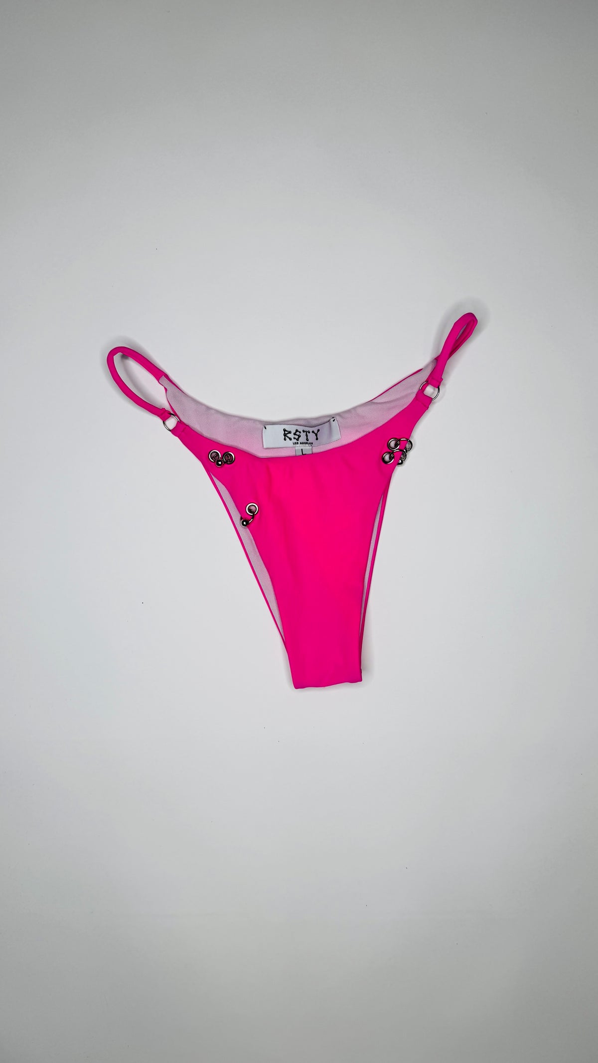 Pink Pierced Bikini Bottom
