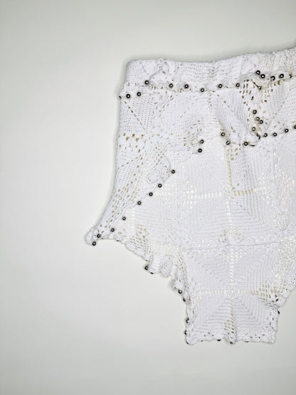 Beaded Crochet Skirt
