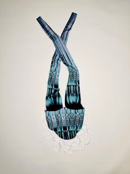 Digital Plaid Halter