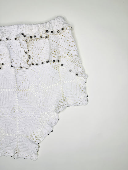 Beaded Crochet Skirt