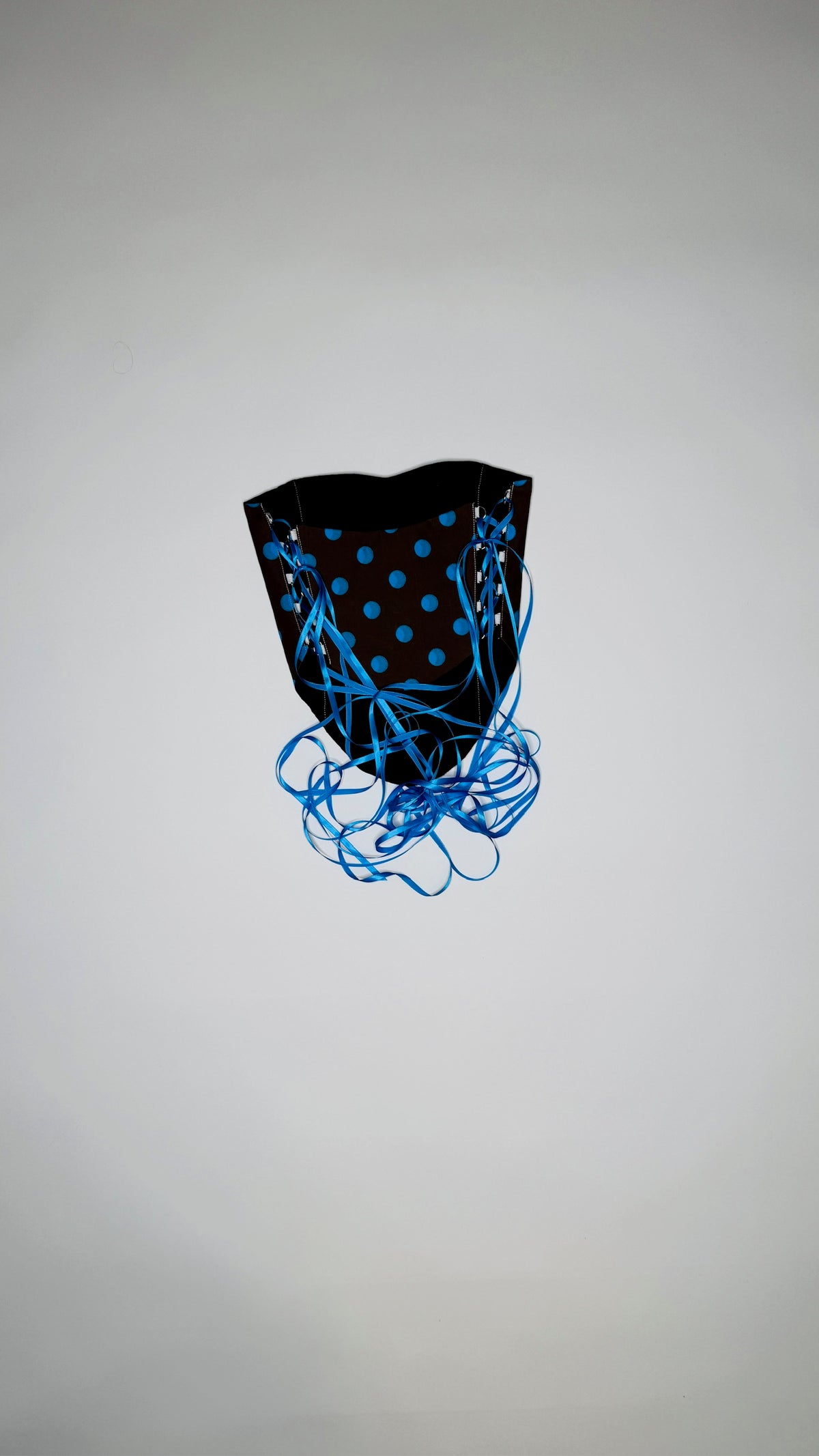 Brown and Blue Polka Dot