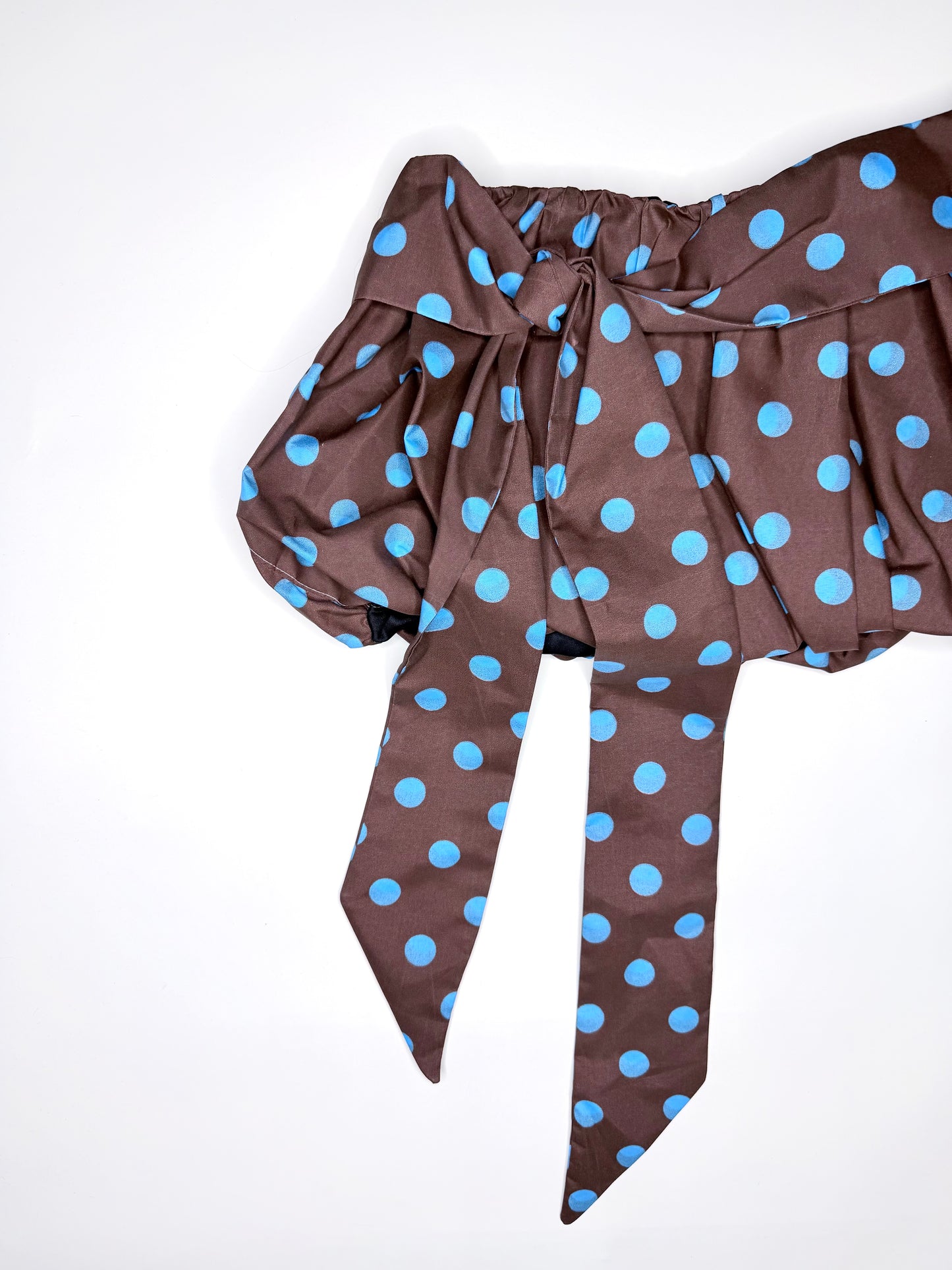 Brown and Blue Polka Dot Bubble