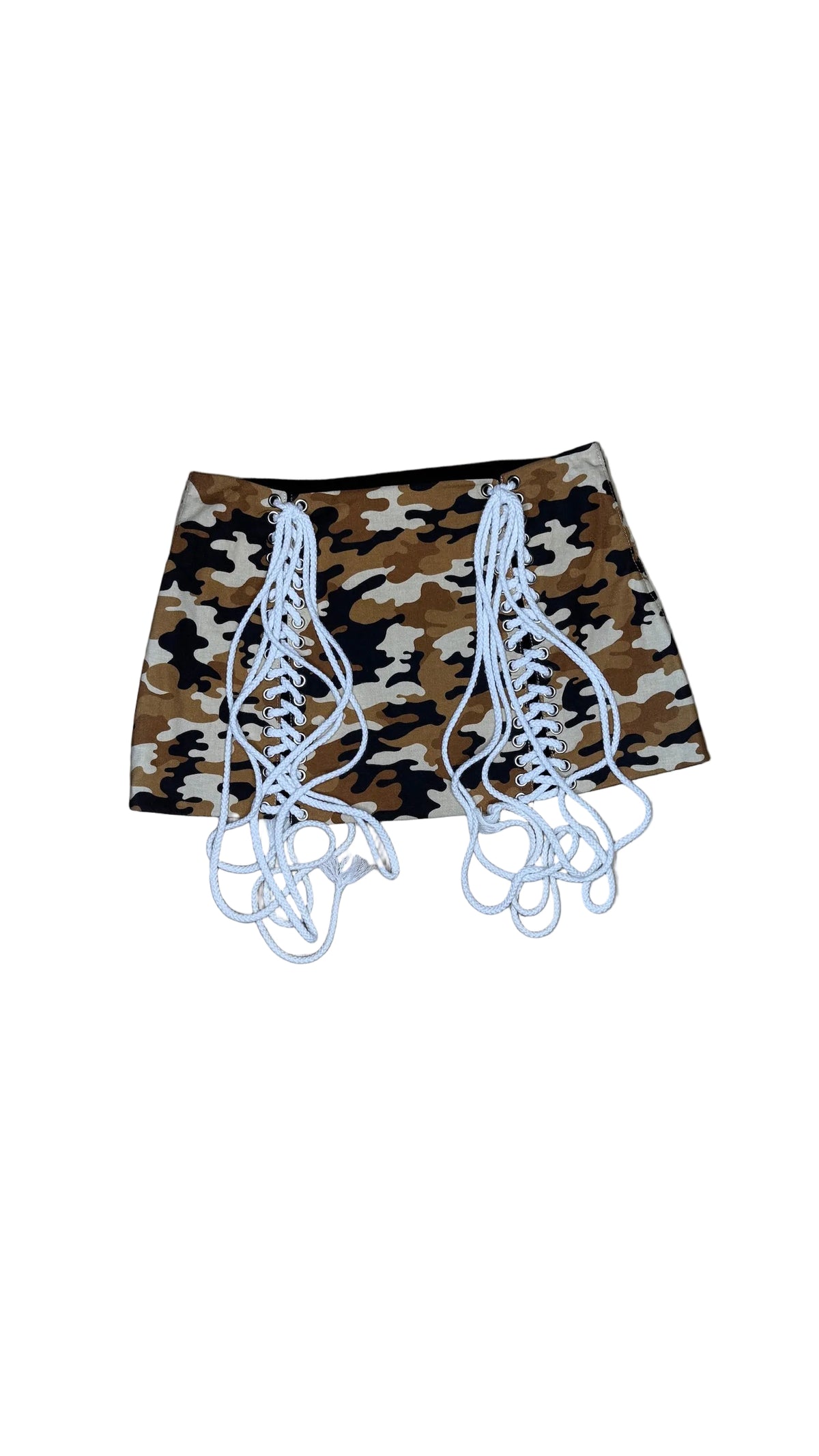Tan Camo Lace-Up
