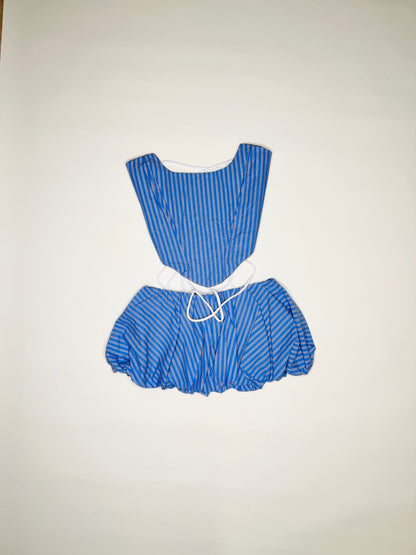Blue Pinstripe Set