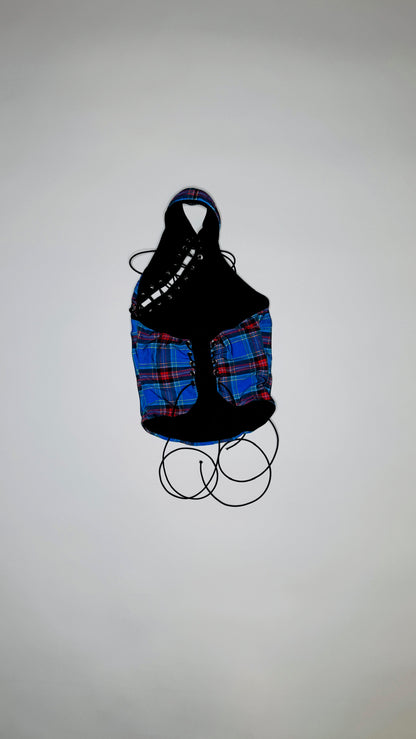 Blue Plaid Jade Top