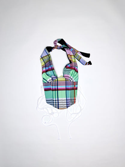 Multicolor Plaid Halter