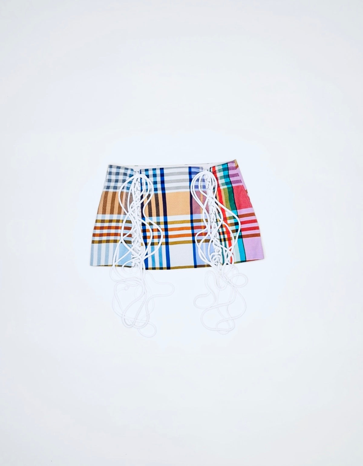 Multicolor Plaid Skirt