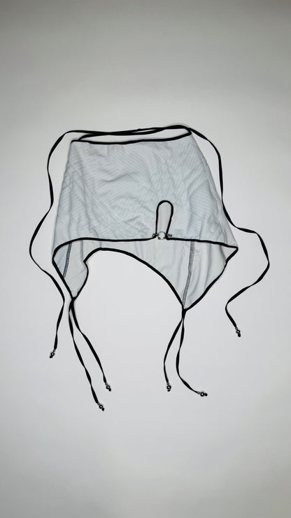 Grey Scuba Dolly Skirt