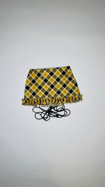 Yellow Plaid Skirt