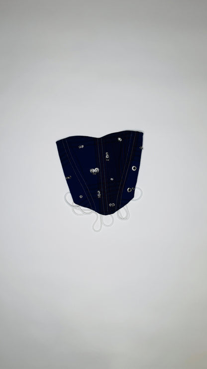 Pierced Plaid Corset