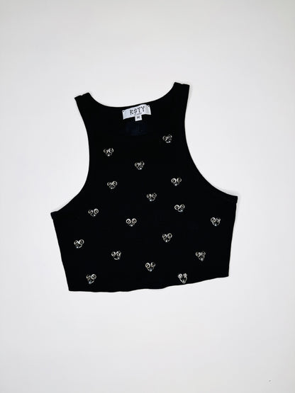 Black Cropped Tank