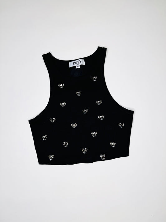 Black Cropped Tank