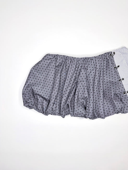 Grey Polka Dot Skirt