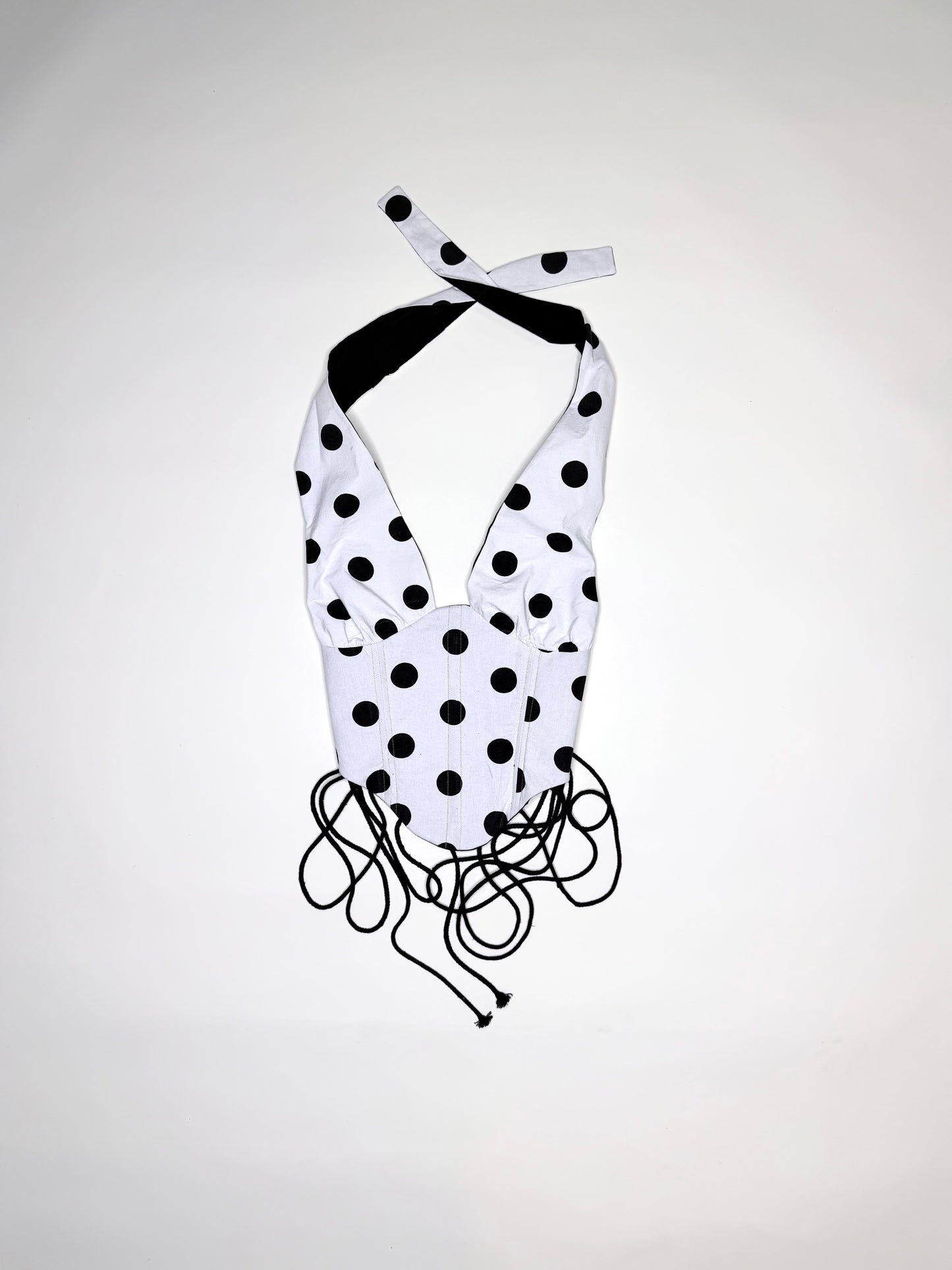 Polka Dot Halter Corset