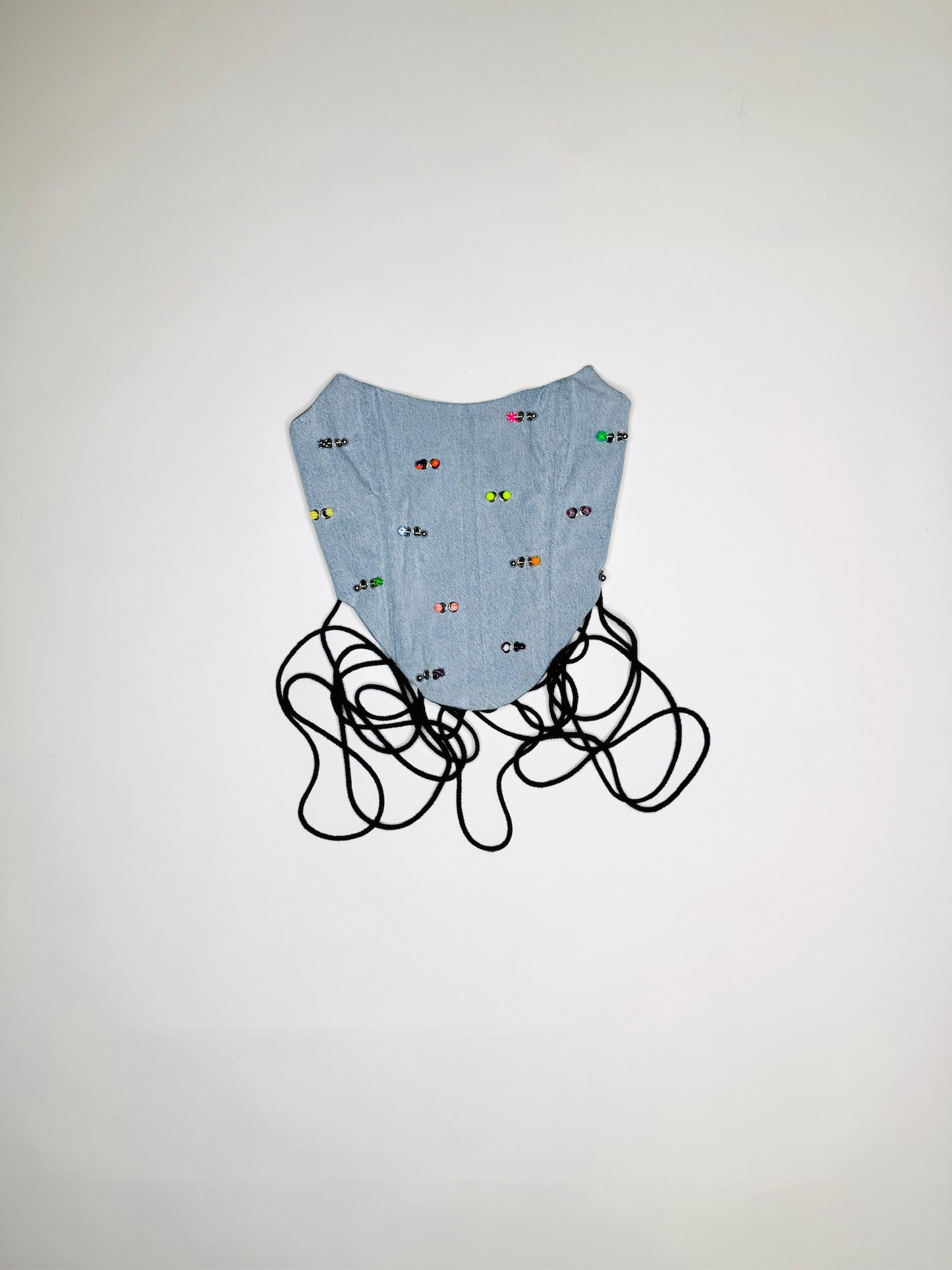 Pierced Light Blue Denim