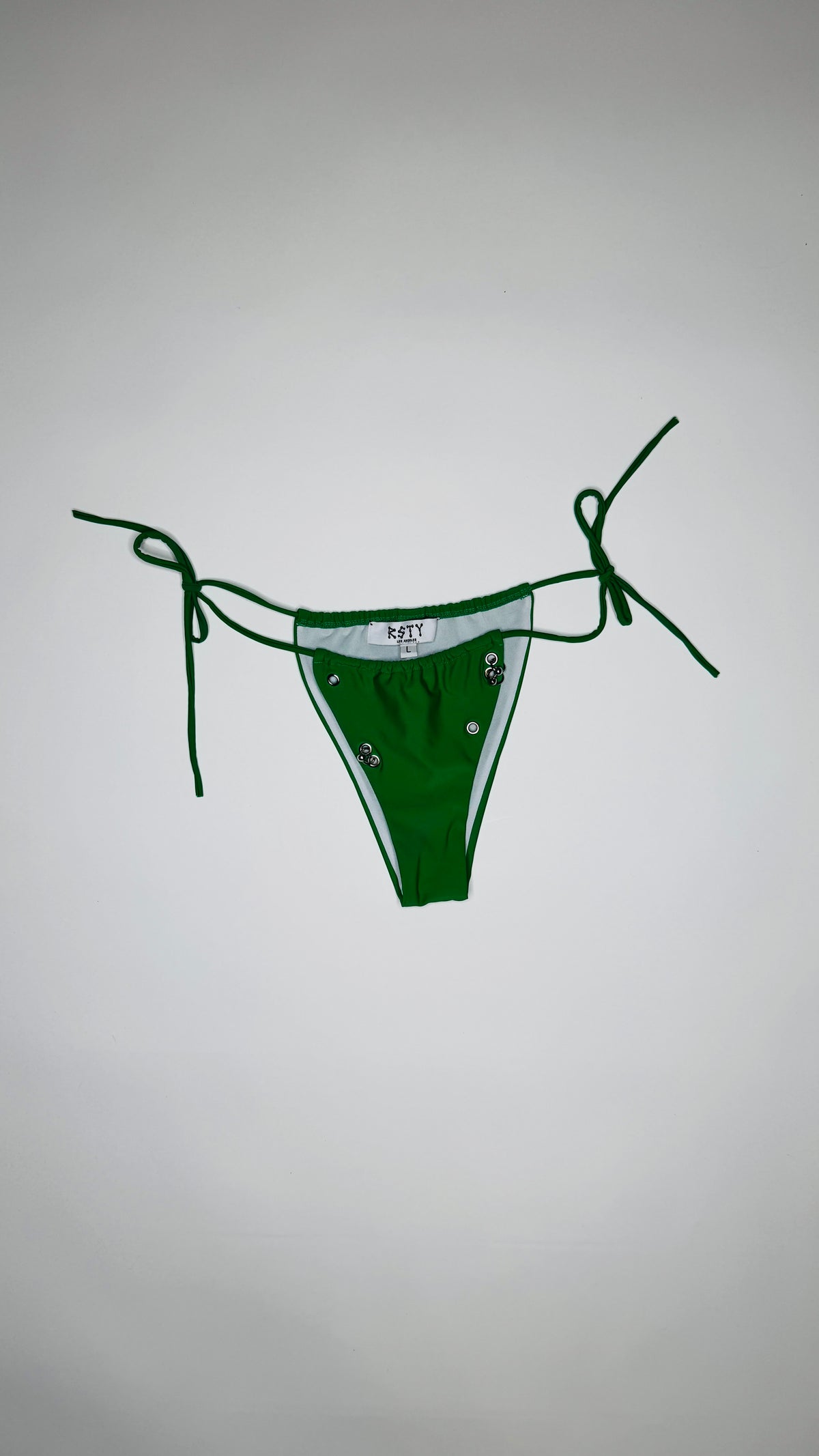 Green Pierced Bikini Bottom