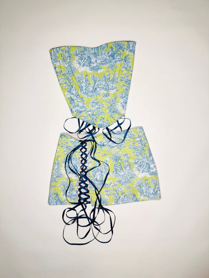 Teal Toile Set