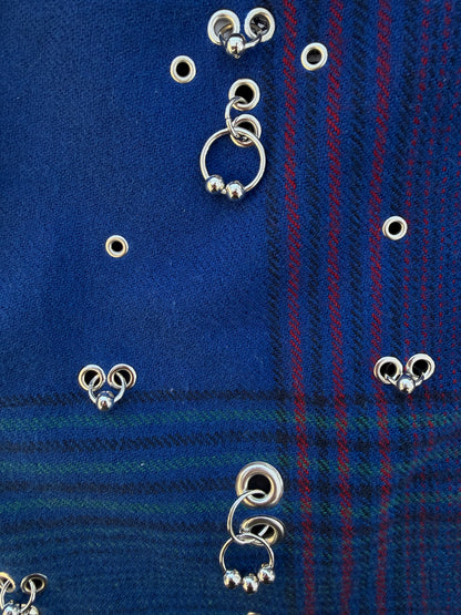 Pierced Plaid Corset