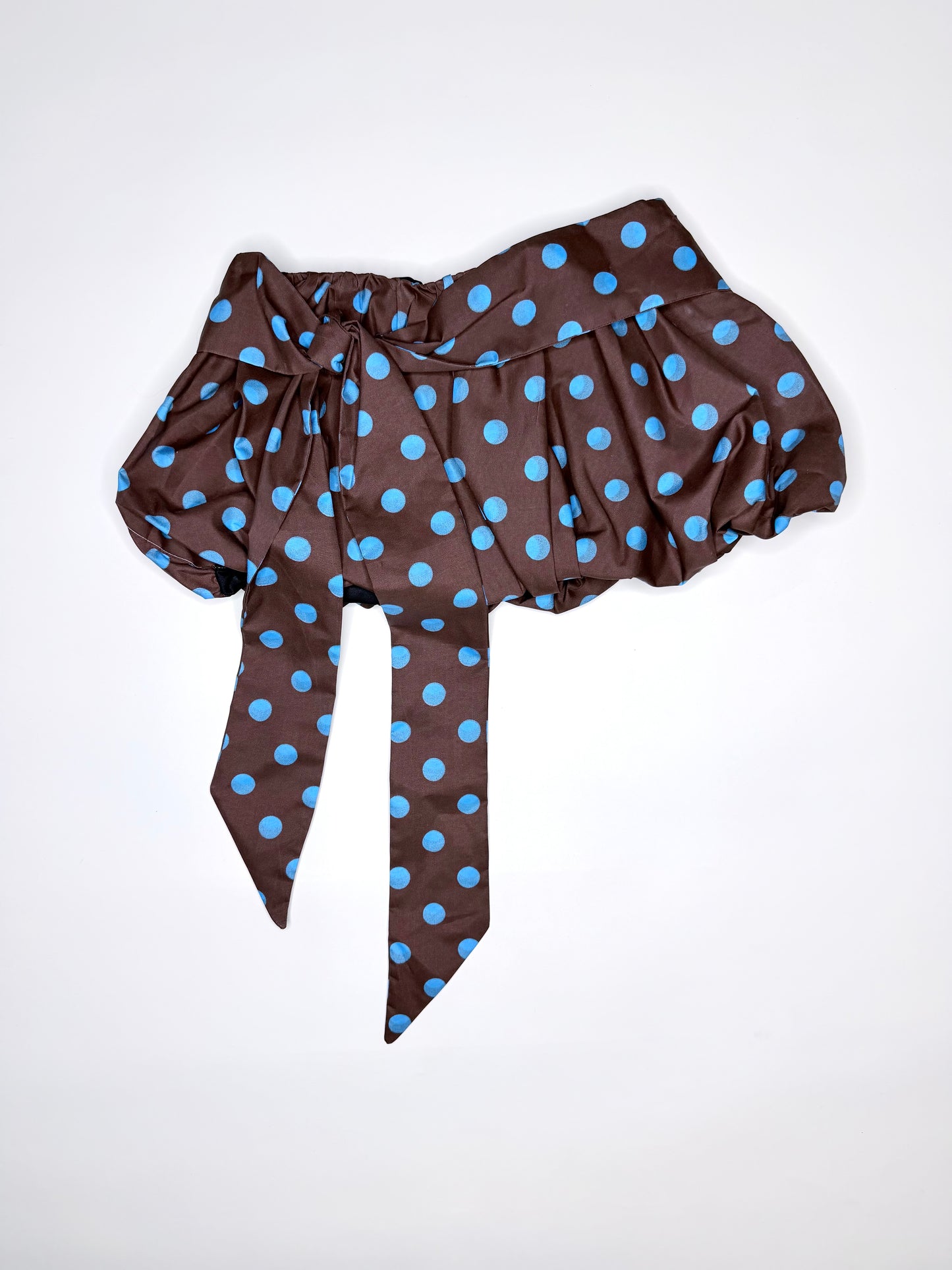 Brown and Blue Polka Dot Bubble