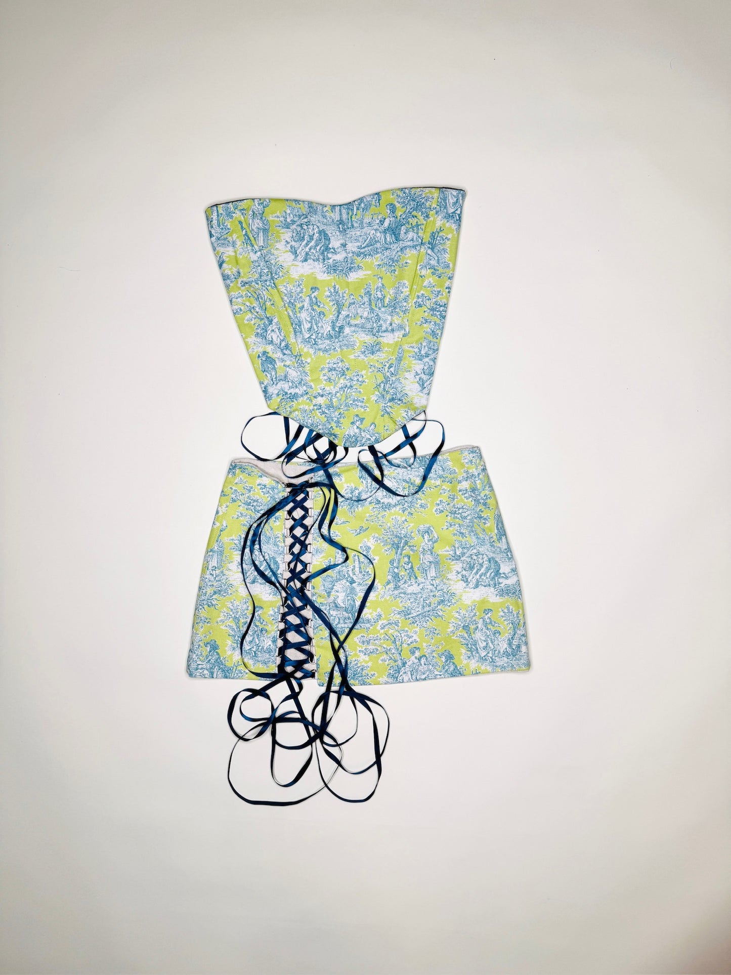 Teal Toile Set