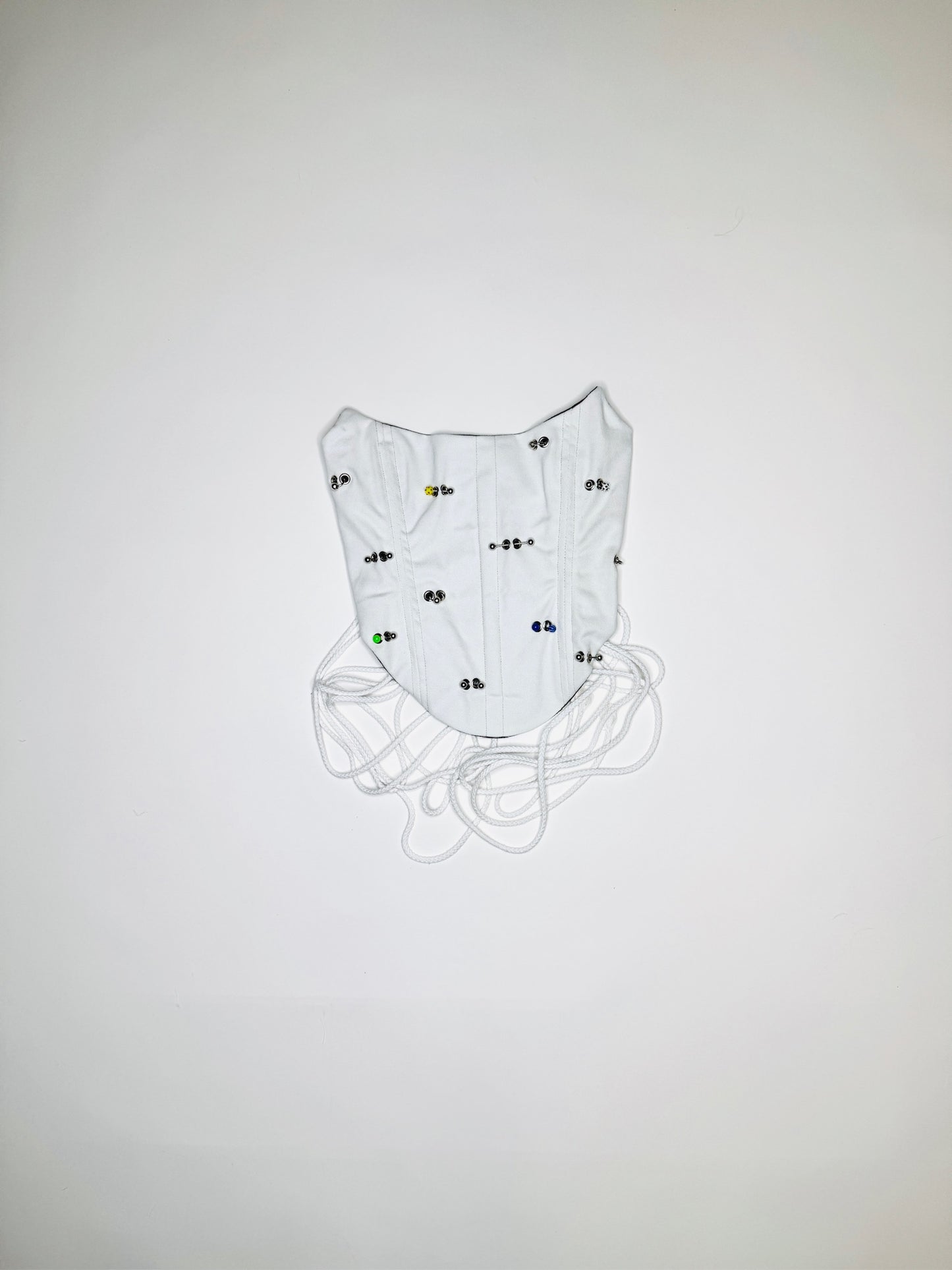 White Denim Pierced