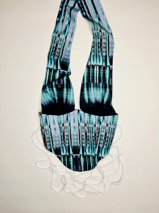 Digital Plaid Halter