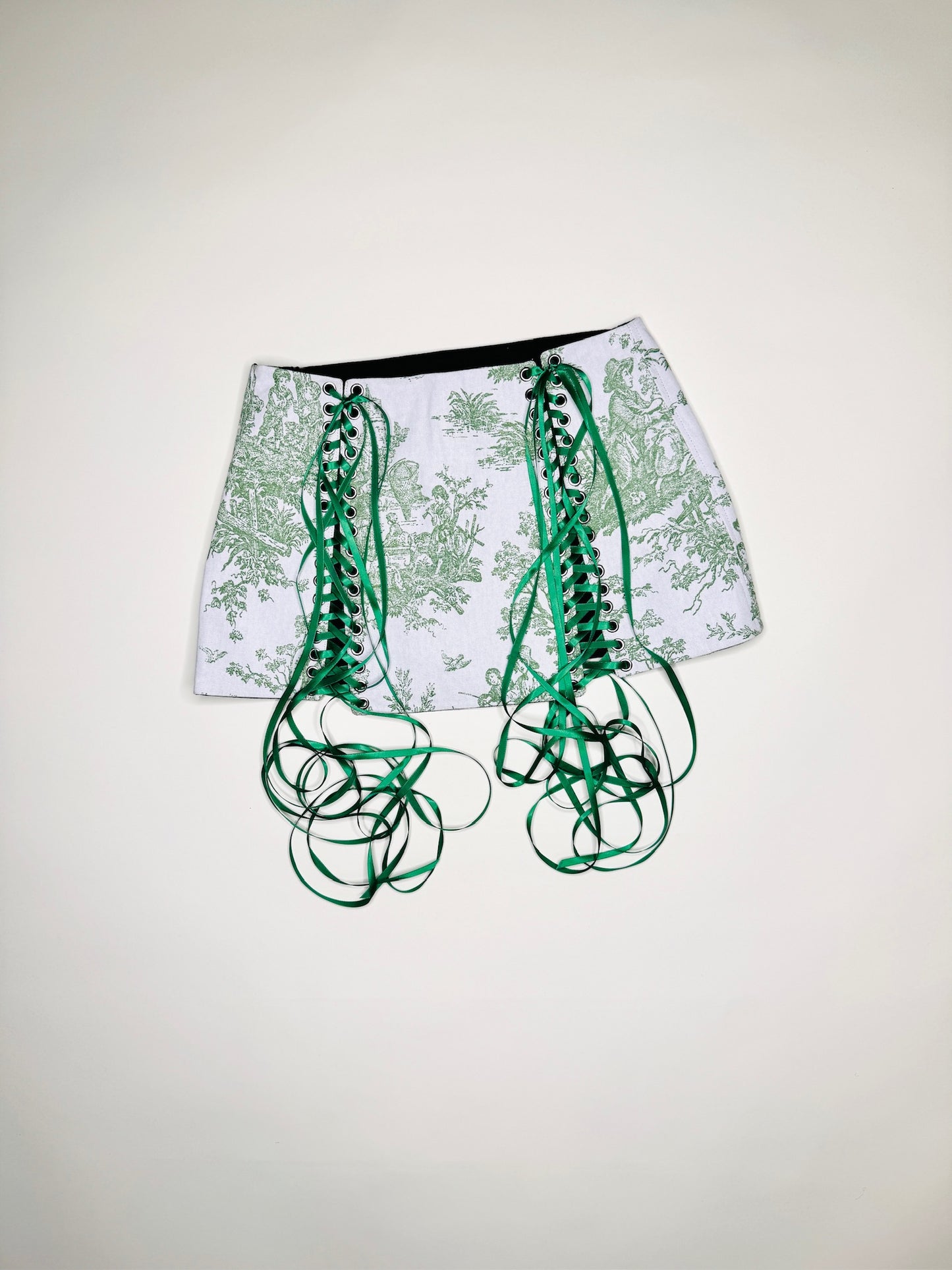 Green Toile Skirt