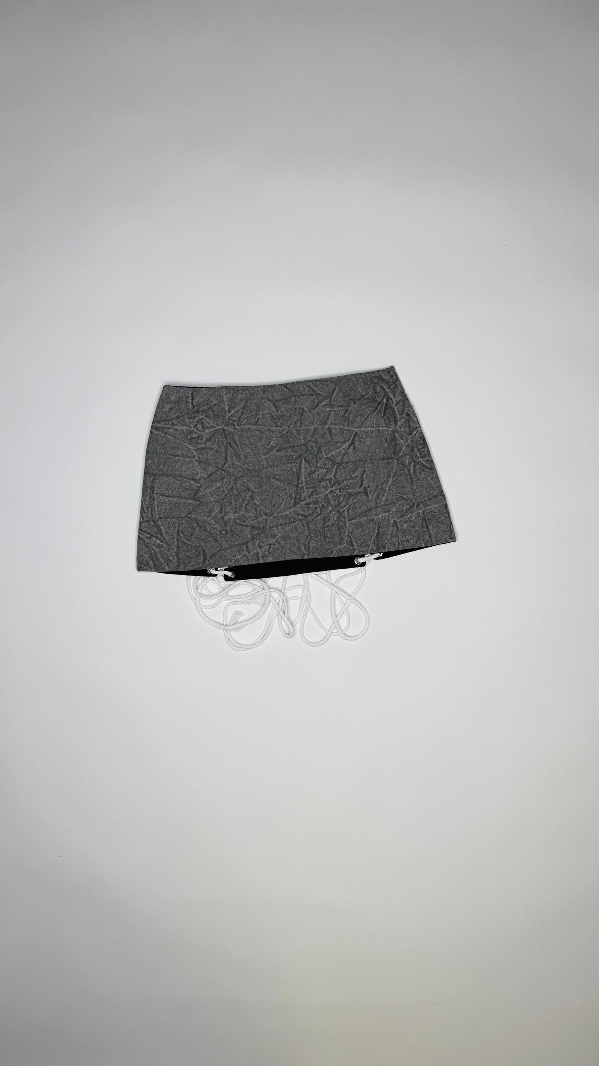 Grey Acid Wash Skirt