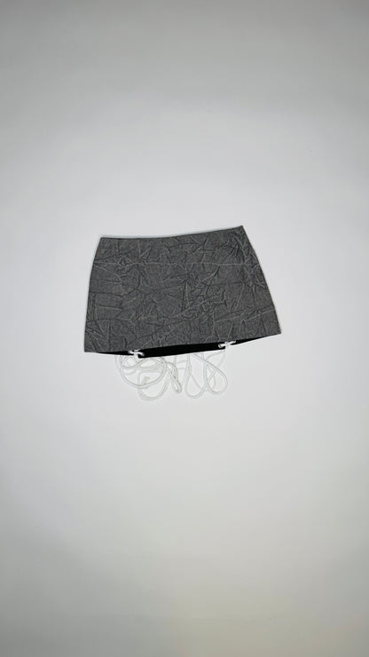 Grey Acid Wash Skirt