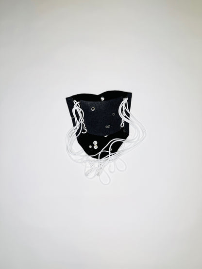 Black Denim Pierced