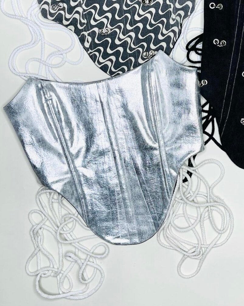 Silver Foil Denim