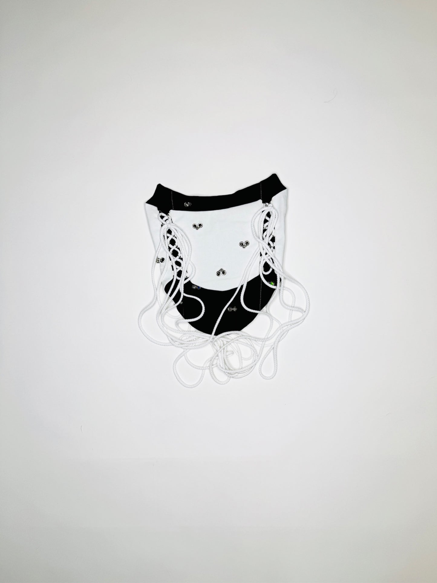 White Denim Pierced