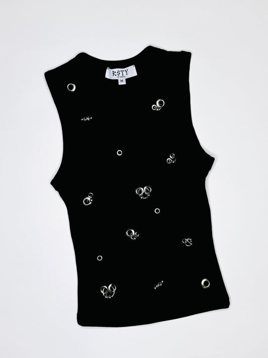Black Long Tank