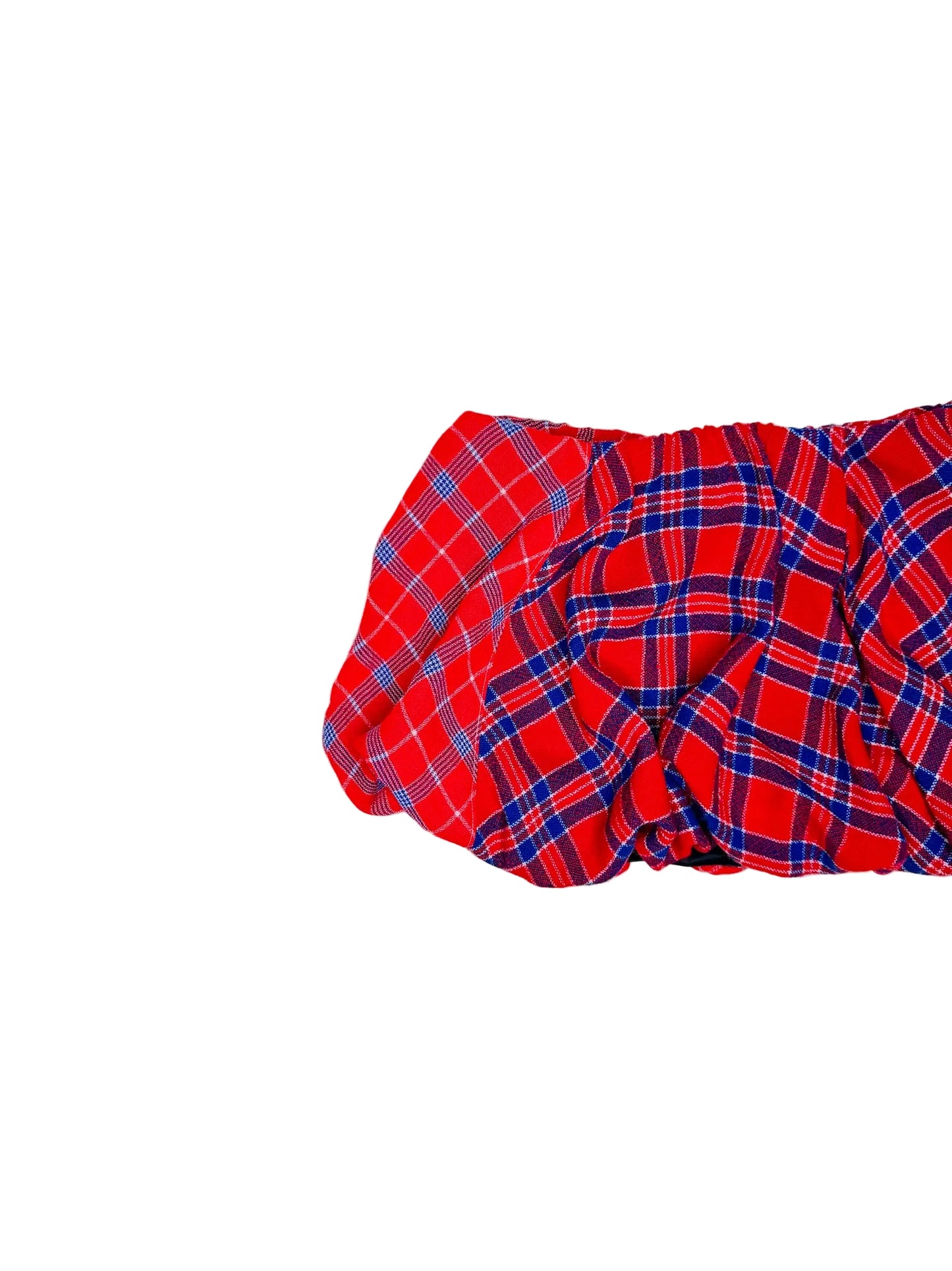 Split Plaid Bubble