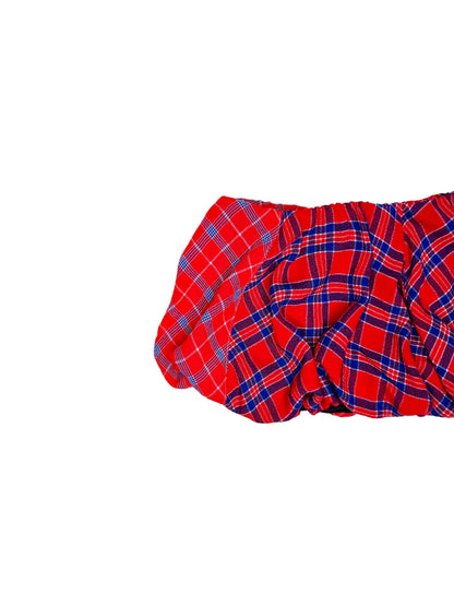 Split Plaid Bubble