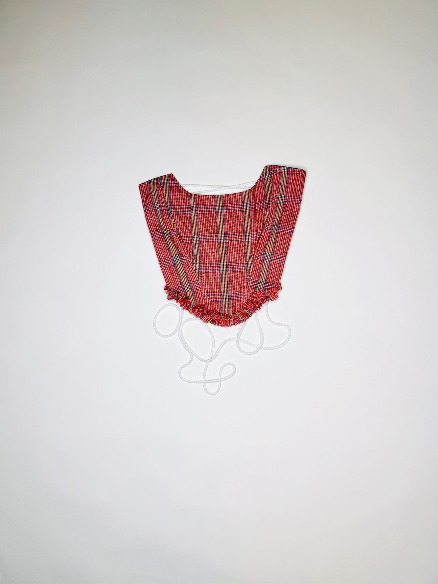 Red Plaid Ruffle