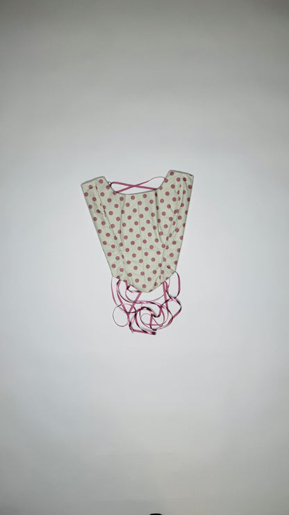 Pink and White Polka Dot