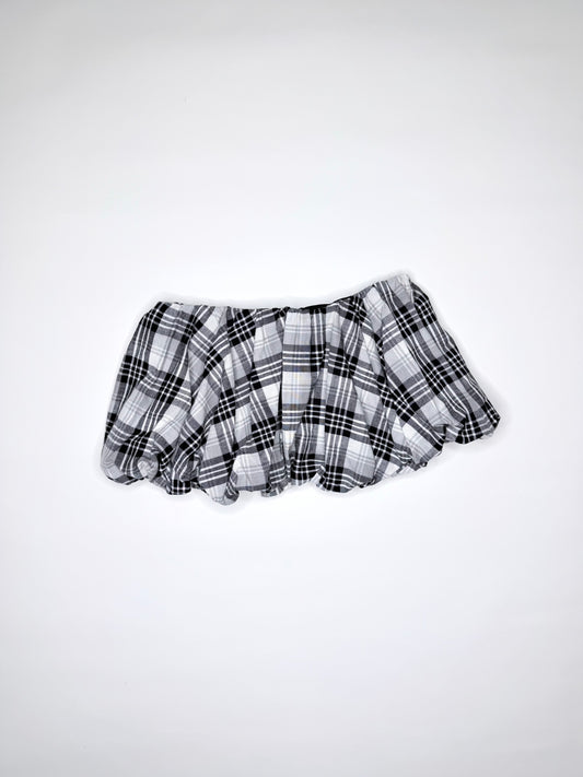 Black Plaid Bubble