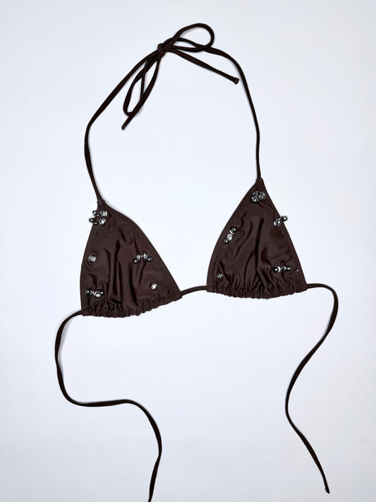 Brown Pierced Bikini