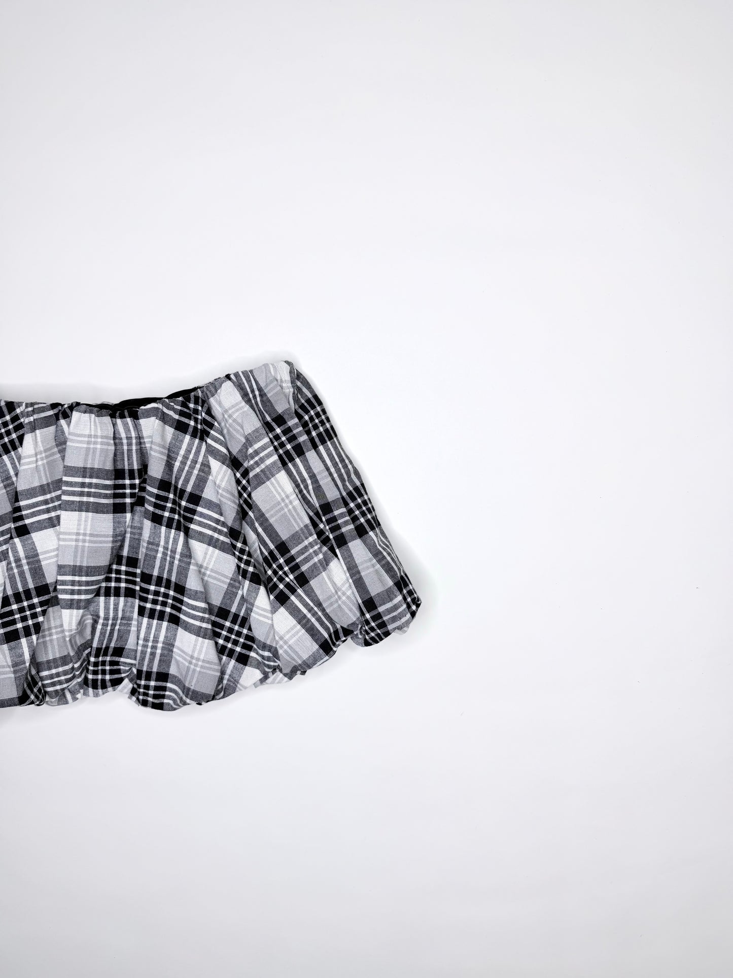 Black Plaid Bubble