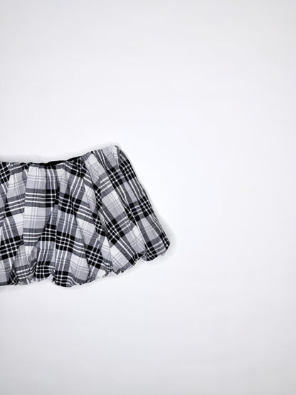 Black Plaid Bubble